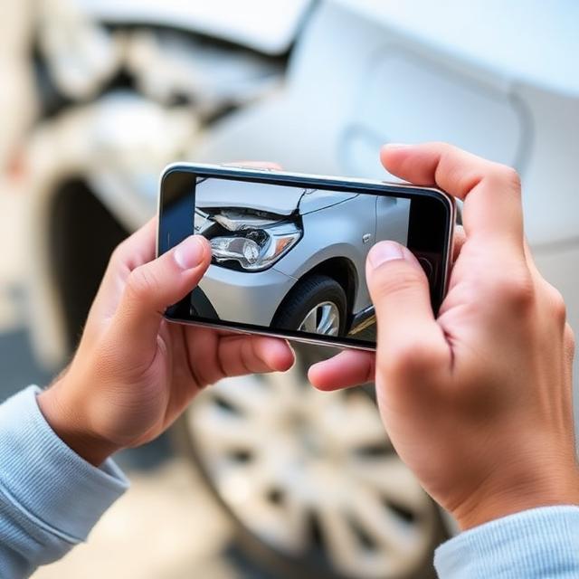 Understanding Auto Insurance Claims: A Broussard & Youngsville Driver's Guide 2 Documenting vehicle damage with smartphone photos for auto insurance claim in Louisiana